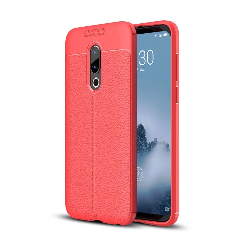 Чехол-накладка Litchi Grain для Meizu 16th (M882H) (красный)