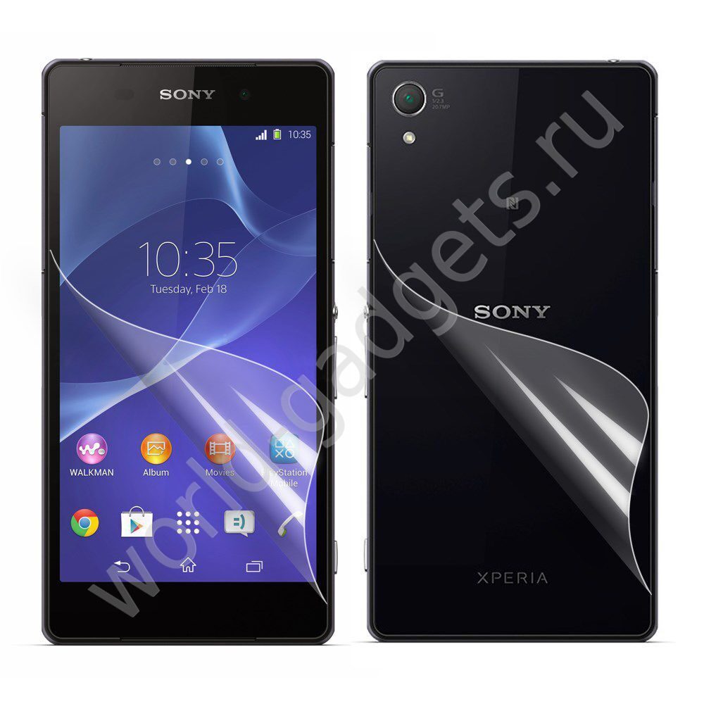 Защитная пленка для Sony Xperia Z2 (2 в1 перед + зад)