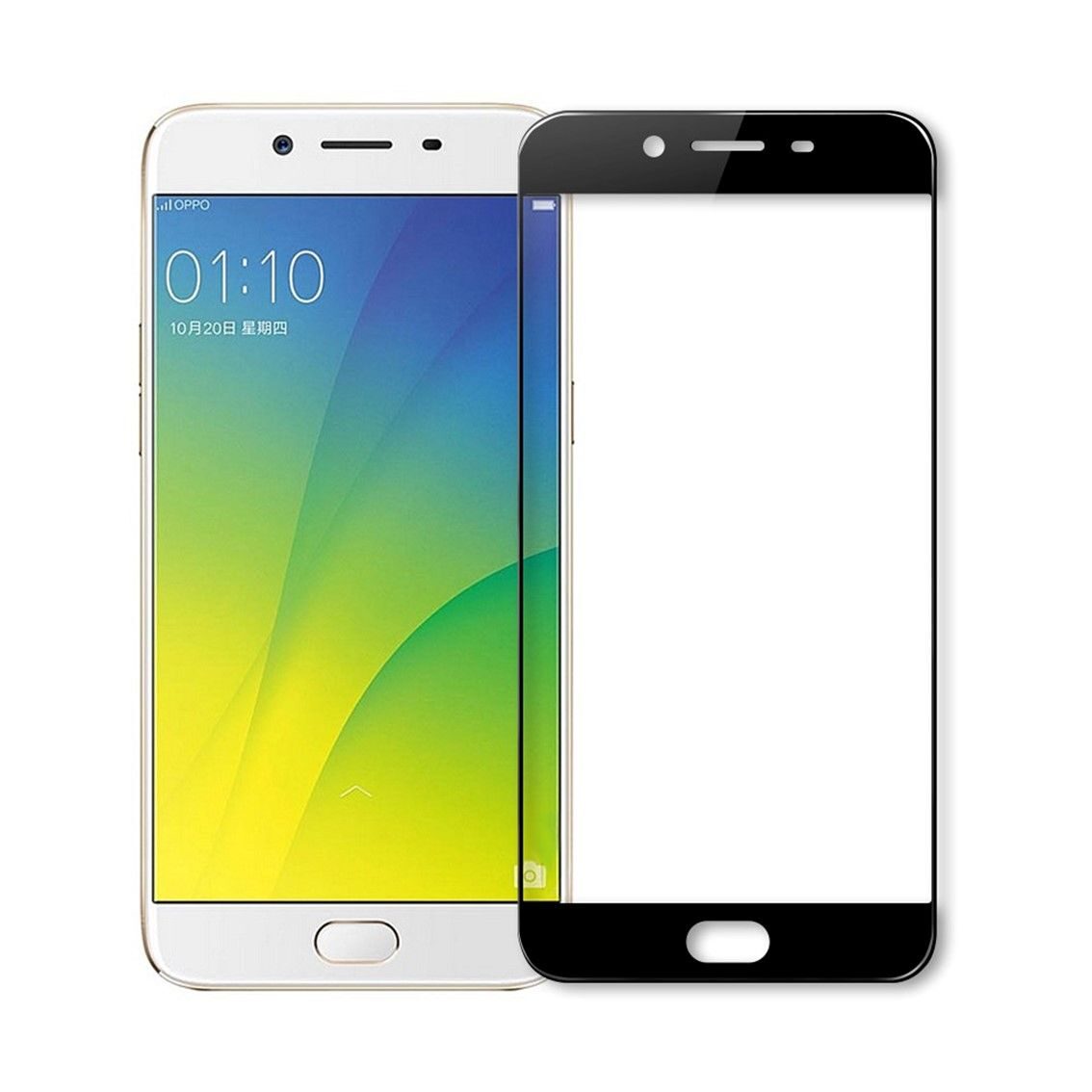 Защитное стекло 3D для Oppo A59 / Oppo F1S (черный)