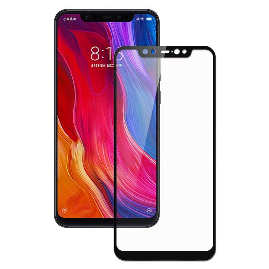 Защитное стекло 3D для Xiaomi Mi 8 (черный)