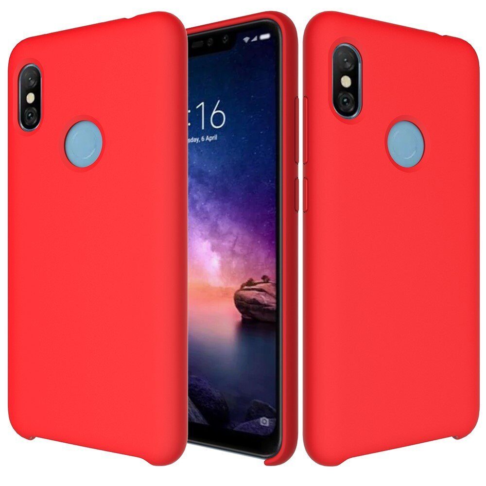 Силиконовый чехол Mobile Shell для Xiaomi Redmi Note 6 Pro (красный)