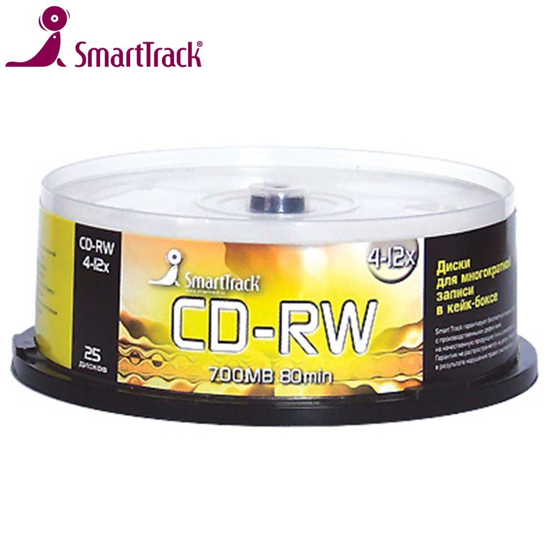 Track cd. Smart track CD-RW 80 min 4-12x. Smart track CD-RW 80min 4-12x CB-25 [25/250]. Vs CD-RW 80 4-12x CB/25. Verbatim CD-R 700mb 52x Cake Box (25шт) Printable (43439).